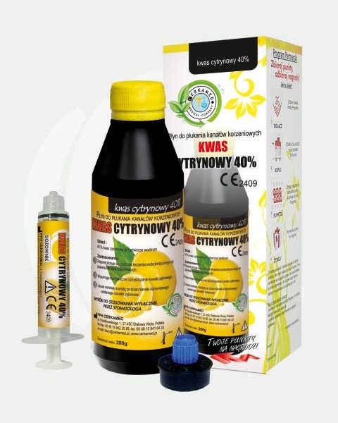 KWAS CYTRYNOWY 40% – Do płukania kanałów korzeniowych